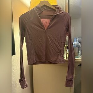 Lululemon 🍋 Rulu Cropped Half Zip long sleeve top